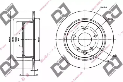 Тормозной диск DJ PARTS купить
